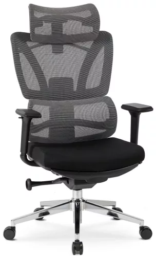 DELSIN forgószék ergonomikus fekete lábtartóval
