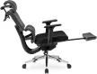 DELSIN forgószék ergonomikus fekete lábtartóval