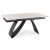 Kihúzható kerámia étkezőasztal 160–220 cm méretben, fehér márvány/fekete színben DEVON