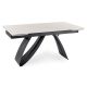 Kihúzható kerámia étkezőasztal 160–220 cm méretben, fehér márvány/fekete színben DEVON