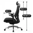 Ergonomikus forgószék fekete színben – DYLAN