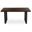 EDWIN bővíthető asztal 160-260 cm, dió-fekete