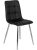 Szék fekete színben, műbőr kárpitozással. ENZO