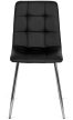 Szék fekete színben, műbőr kárpitozással. ENZO