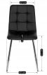 Szék fekete színben, műbőr kárpitozással. ENZO