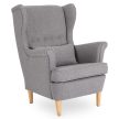EVAN 2 Lounge Chair with Footrest Grey