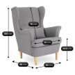 EVAN 2 Lounge Chair with Footrest Grey