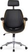 Executive Swivel Chair Oak/Black FABIAN