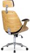 Executive Swivel Chair Oak/Black FABIAN