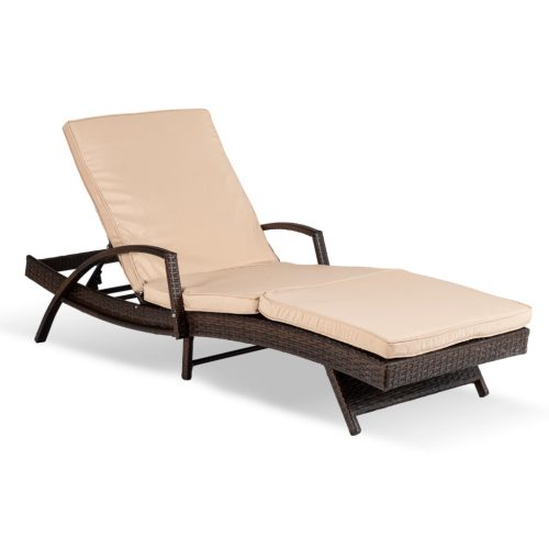 Kerti fotel FELIZ barna/szürke technorattan