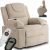 FENIX Electric Lift Recliner Massage Chair Beige Corduroy