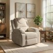 FENIX Electric Lift Recliner Massage Chair Beige Corduroy