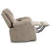 FENIX Electric Lift Recliner Massage Chair Beige Corduroy