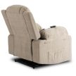 FENIX Electric Lift Recliner Massage Chair Beige Corduroy
