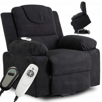 FENIX Electric Lift Recliner Massage Chair Black
