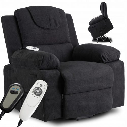 FENIX Electric Lift Recliner Massage Chair Black