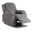 FENIX Electric Lift Recliner Massage Chair Grey
