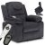 FENIX elektromos masszázsfotel felállást segítő funkcióval, sötétszürke