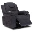 FENIX elektromos masszázsfotel felállást segítő funkcióval, sötétszürke