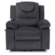 FENIX elektromos masszázsfotel felállást segítő funkcióval, sötétszürke