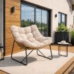 Pihenőfotel bézs színben FIN