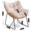 Pihenőfotel bézs színben FIN