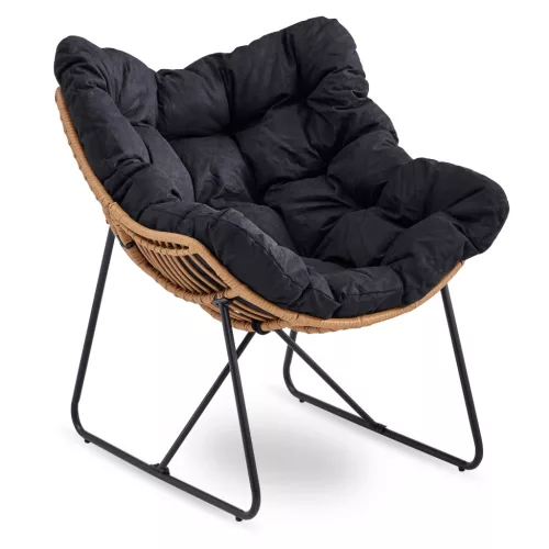 Black Lounge Armchair FIN