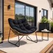 Black Lounge Armchair FIN