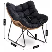Black Lounge Armchair FIN