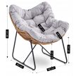 Pihenőfotel szürke színben FIN