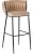 Bar stool FLORES beige velvet