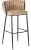 Bar stool FLORES beige velvet