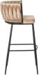 Bar stool FLORES beige velvet