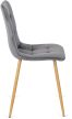 Szék szürke színben, bársony kárpittal. FREDY