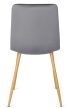 Szék szürke színben, bársony kárpittal. FREDY
