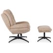 Forgó pihenőfotel lábtartóval bézs, FREMONT