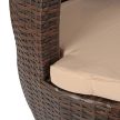 Záhradný nábytok set hnedá/béžová – FRIO