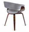 Stolička sivá / orech so zamatovým čalúnením – GARY