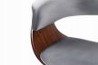 Stolička sivá / orech so zamatovým čalúnením – GARY