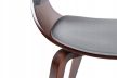 Stolička sivá / orech so zamatovým čalúnením – GARY
