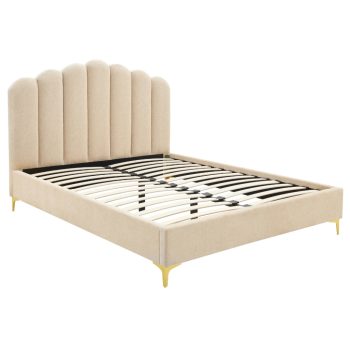 Posteľ 160x200 cm v béžovej farbe – GEMINI