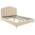 Posteľ 160x200 cm v béžovej farbe – GEMINI
