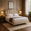 Posteľ 160x200 cm v béžovej farbe – GEMINI