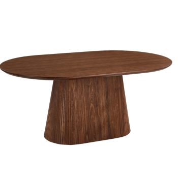   Ovális étkezőasztal 180 cm méretben, dió színben GIANNI