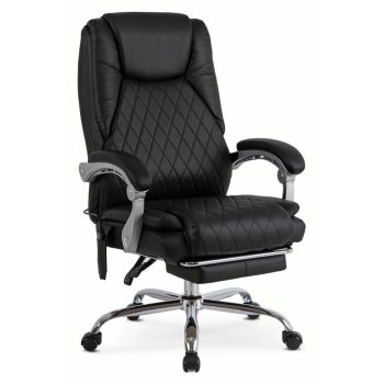   Forgószék masszírozó funkcióval, fűthető funkcióval, fekete színben. GIORGIO