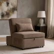 Dönthető, alvófunkciós fotel iberis 80 cm barna, fotel