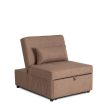 IBERIS Recliner Armchair 80 cm Brown with Sleeping Function