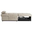 IBERIS Recliner Armchair 67 cm Beige with Sleeping Function