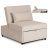 IBERIS Recliner Armchair 80 cm Beige with Sleeping Function