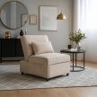 IBERIS Recliner Armchair 80 cm Beige with Sleeping Function
